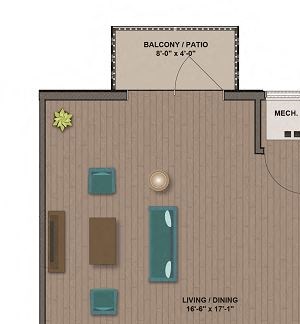 GATES FloorPlan GATES FloorPlan at The Edison at Rice Creek, Shoreview, MN, 55126